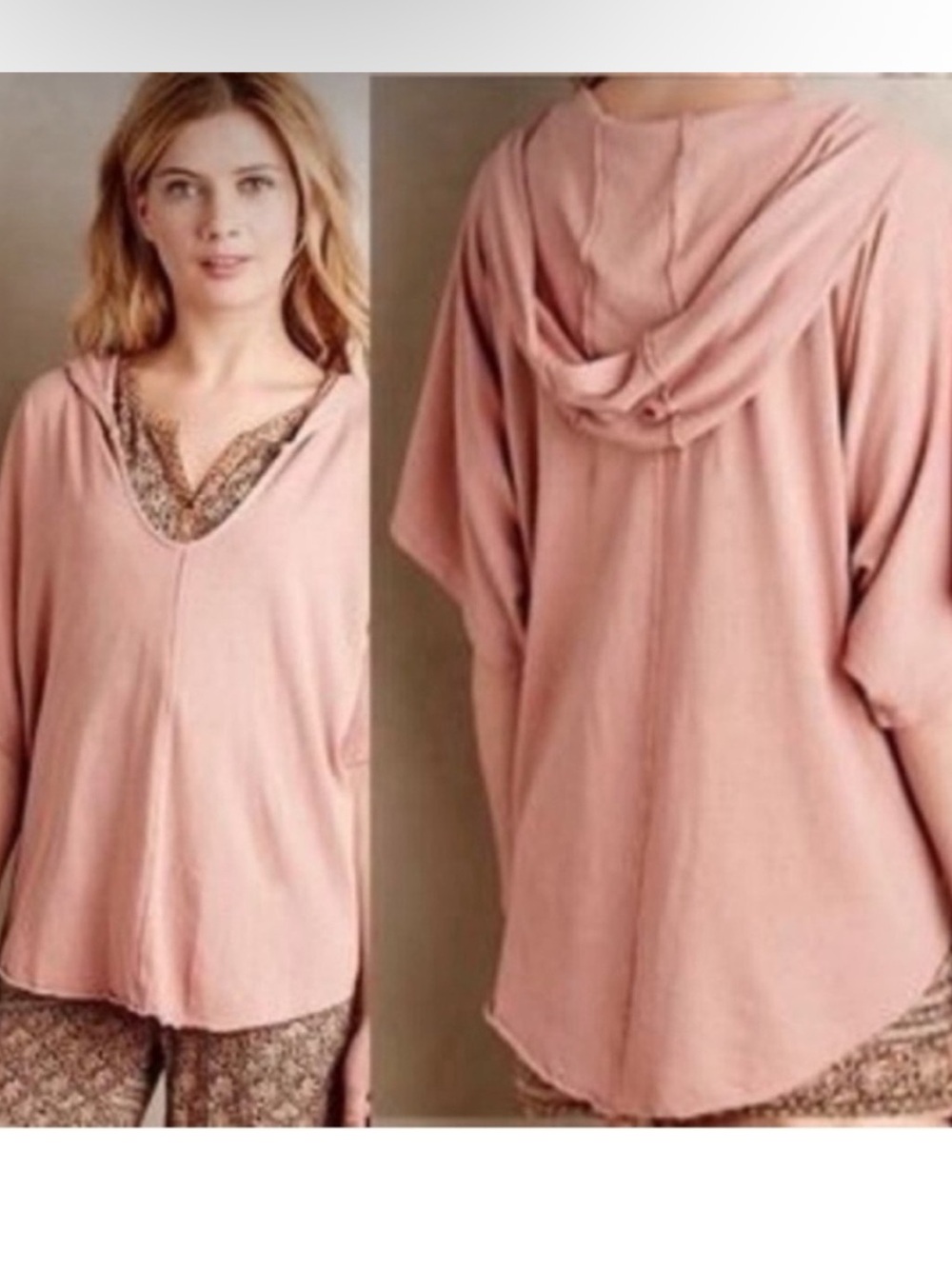 Anthropologie t.la North Coast Short Sleeve Hoodie